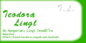 teodora lingl business card
